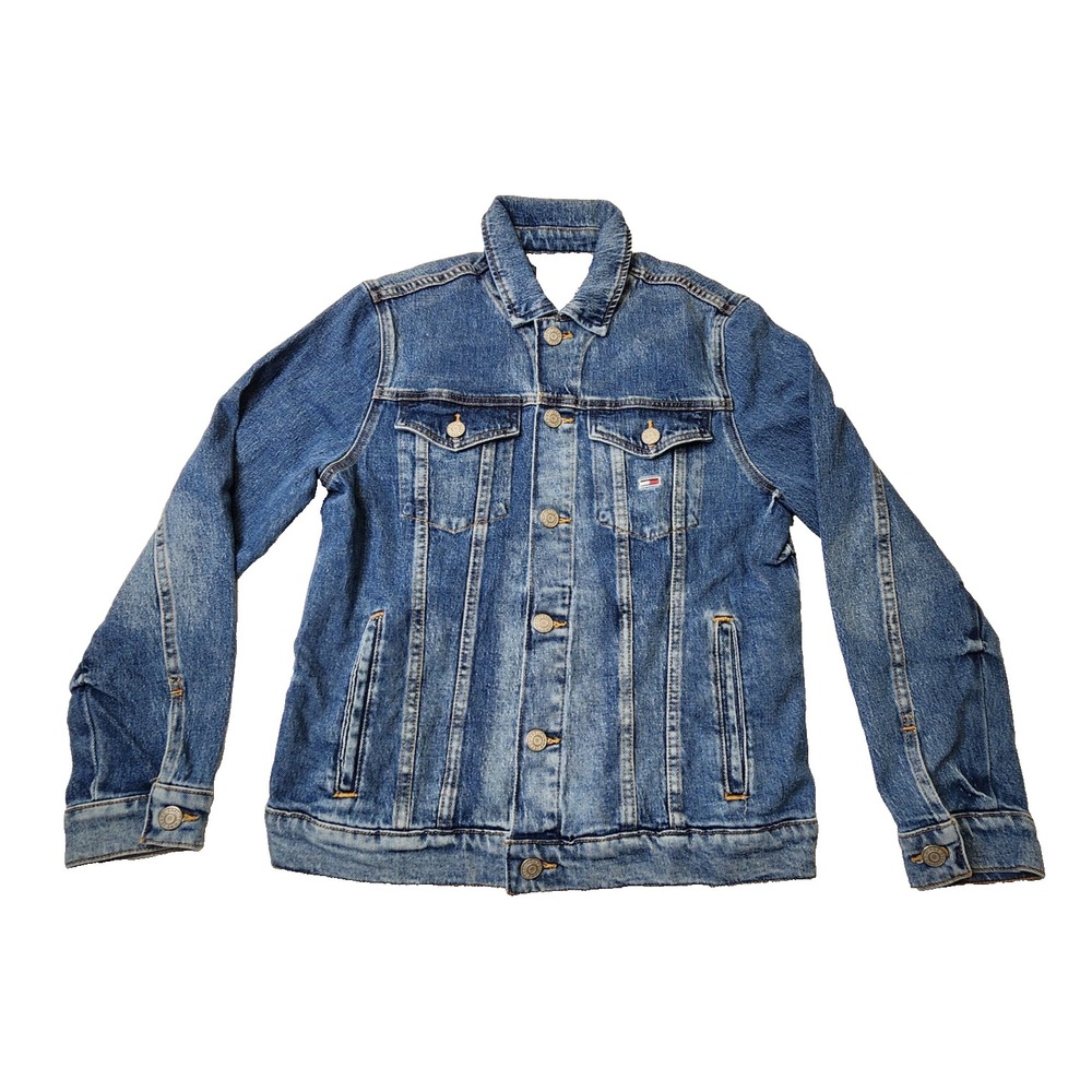 Tommy Hilfiger Men's Denim Jacket Wicks Moisture Size Small OEM NWT